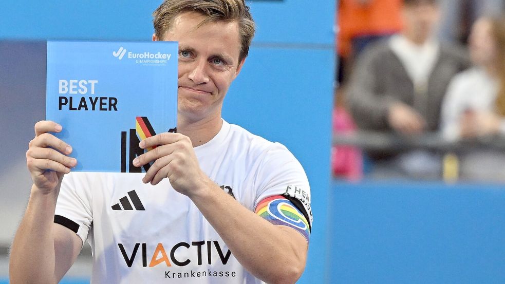 In seinem letzten Turnier wurde Mats Grambusch zum besten Spieler des Turniers gewählt. Foto: Federico Gambarini/dpa