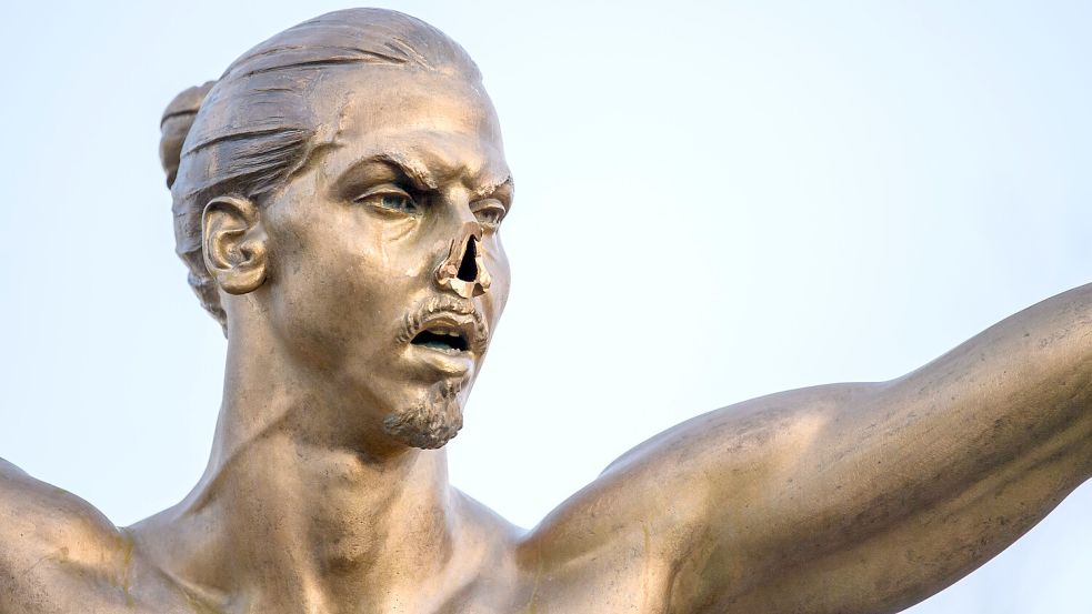Die Nase der Zlatan-Statue: Schwedens ungelöstes Fußballrätsel. Foto: imago images/Bildbyran