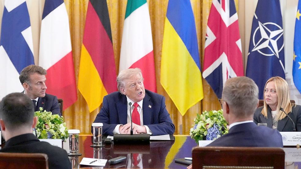 Trump beriet sich mit Selenskyj und europäischen Staats- und Regierungschefs. Foto: Alex Brandon/AP/dpa