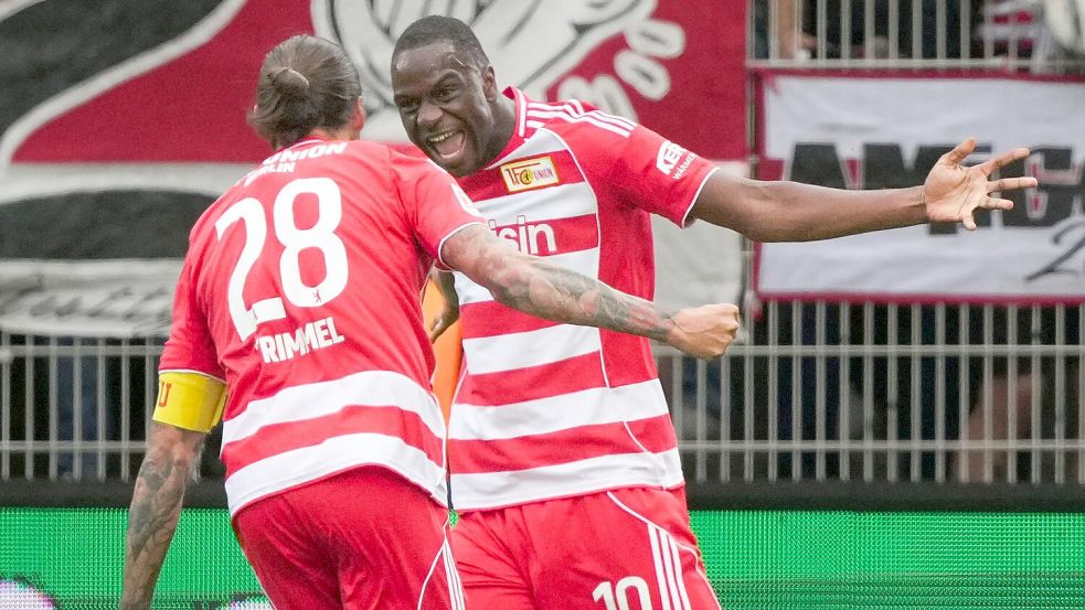 Ilyas Ansah erwischte einen perfekten Saisonstart für Union Berlin. Foto: Soeren Stache/dpa