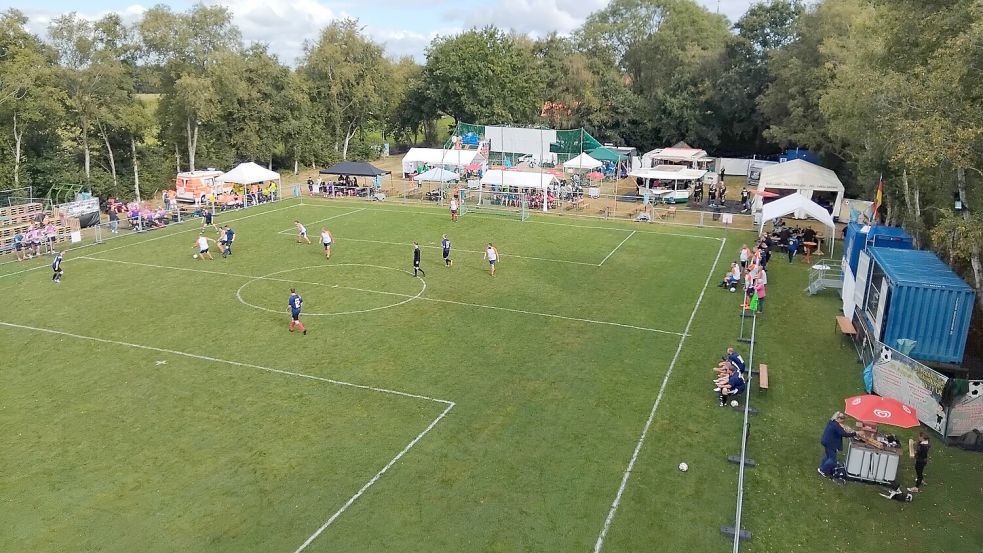 Das Fußballturnier in Potshausen ist für maximal 16 Fußballteams ausgelegt. Fotos Clarissa Scherzer