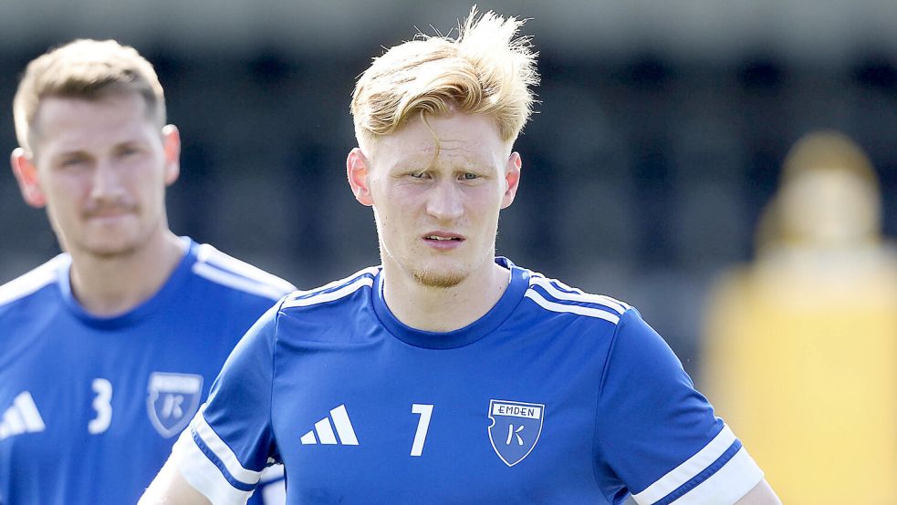Mittelfeldspieler Pascal Steinwender bat um die Auflösung seines Vertrages. Foto: Doden/Emden