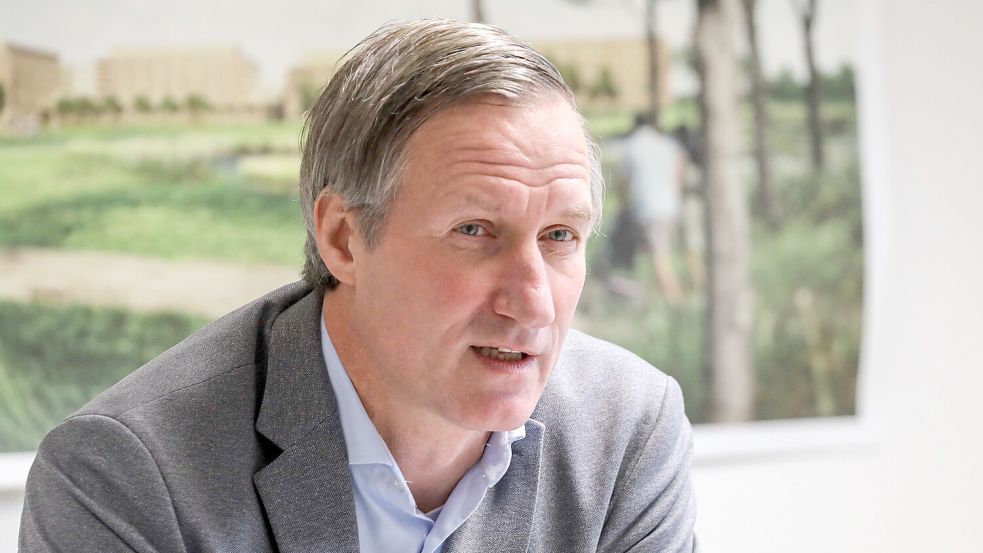 Dirk Balster, Geschäftsführer der Trägergesellschaft der Kliniken Aurich-Emden-Norden. Foto: Romuald Banik