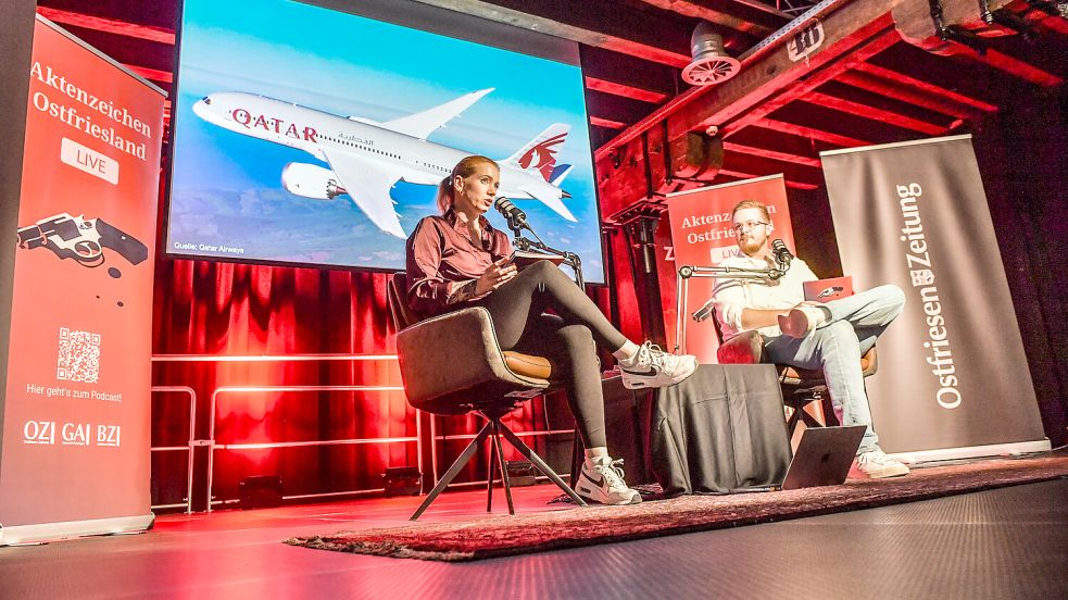 Ute Nobel und Daniel Noglik sind die Hosts von „Aktenzeichen Ostfriesland“. Foto: Ortgies
