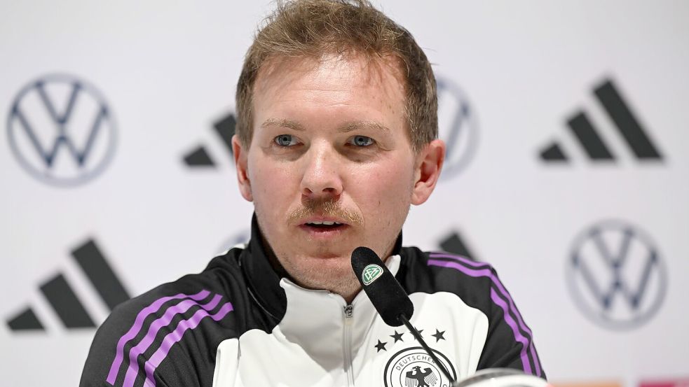 Julian Nagelsmann bei der Verkündung des DFB-Kaders. (Archivbild) Foto: Federico Gambarini/dpa