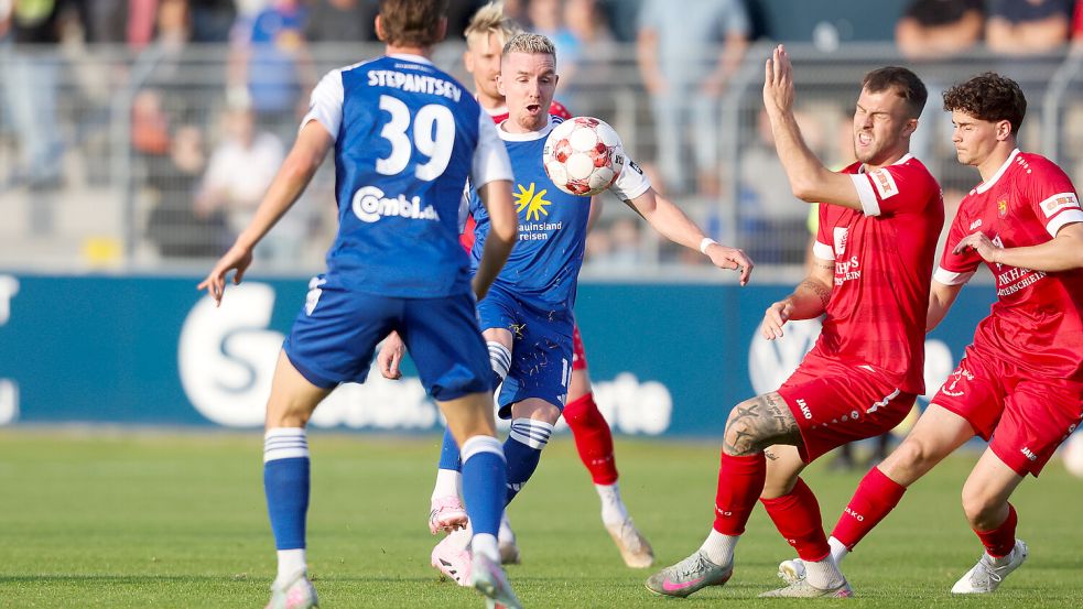 Kickers Emden trifft auf den FSV Schöningen. Foto: Doden/Emden