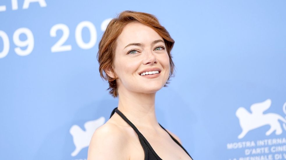 Emma Stone sorgte für Hollywood-Glamour in Venedig. Foto: Scott A Garfitt/Invision/AP/dpa