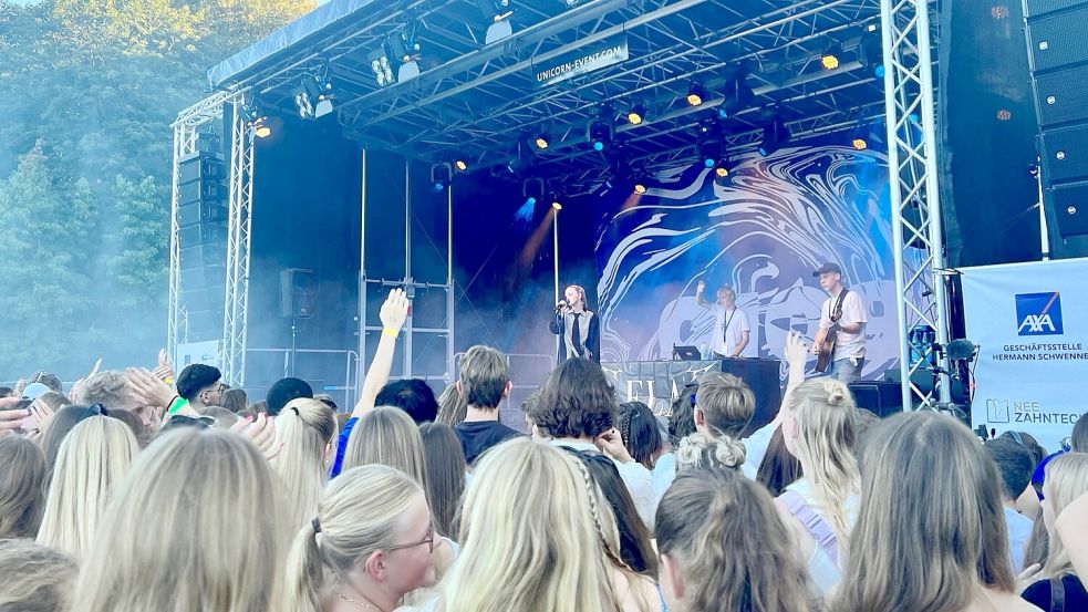 Vor zwei Jahren gab die Dresdner Rapgruppe „01099“ ein Open-Air-Konzert im Papenburger Stadtpark, bei dem rund 1700 Zuschauern waren .Archivfoto: Aileen Dittmann