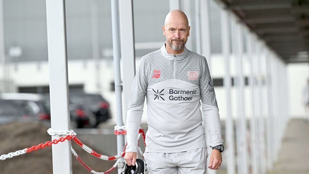 Muss seine Sachen in Leverkusen packen: Erik ten Hag. (Archivbild) Foto: Federico Gambarini/dpa