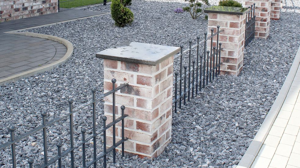 Oft sind Vorgärten mit Steinen gestaltet. Foto: Archiv