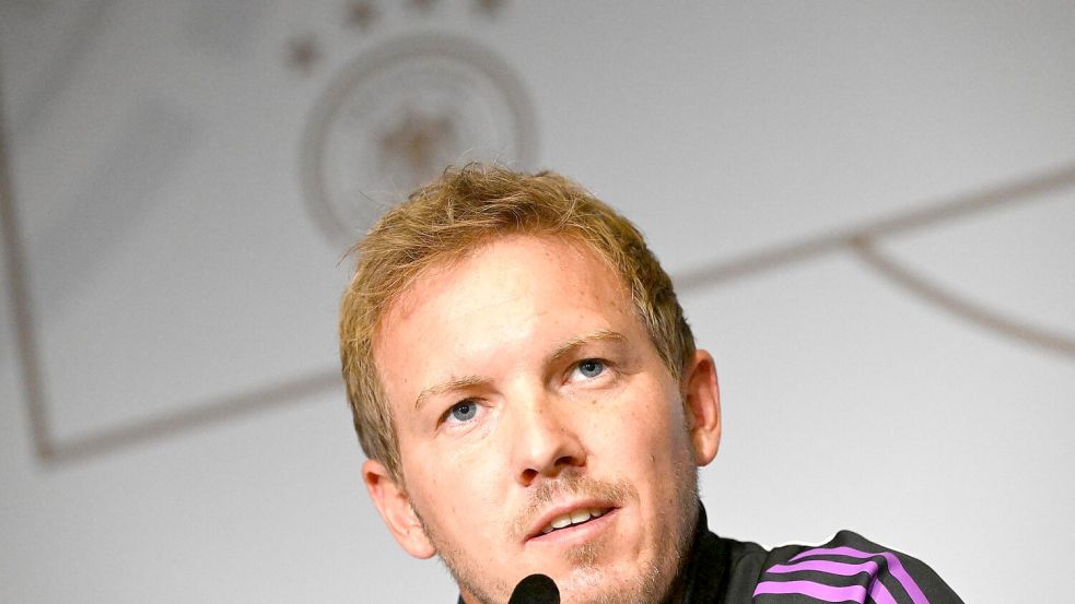 Job-Sorgen? Nein, sagt Julian Nagelsmann. Foto: Federico Gambarini
