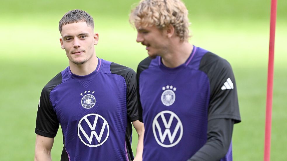 Florian Wirtz (l) und Nick Woltemade: Zündet das Offensivduo in Köln? Foto: Federico Gambarini