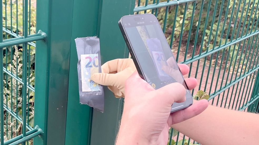 Einmal pro Woche wird im Emsland Geld versteckt. Wir waren einmal dabei. Fotos: Michael Kierstein