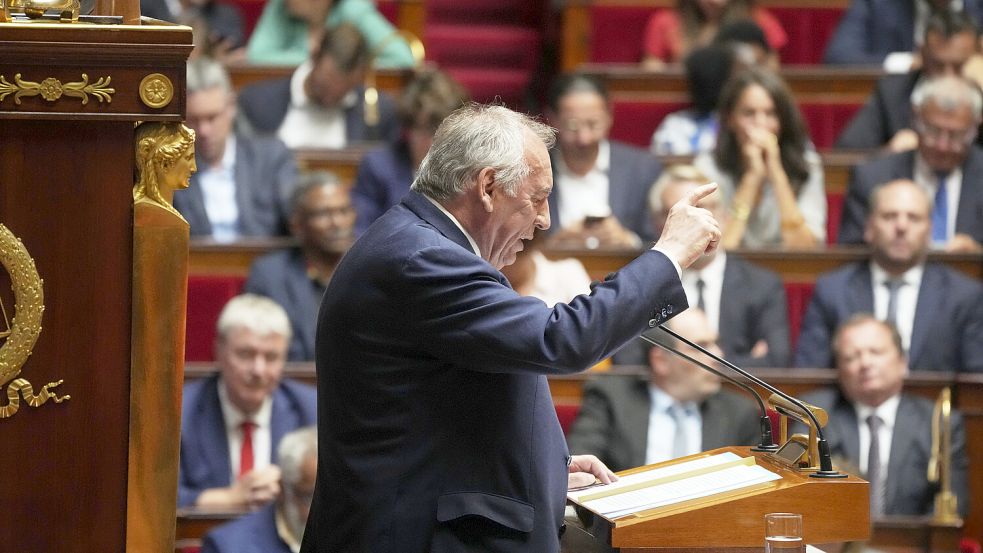 Frankreichs Premier Bayrou verlor die Vertrauensfrage krachend. Foto: dpa/AP
