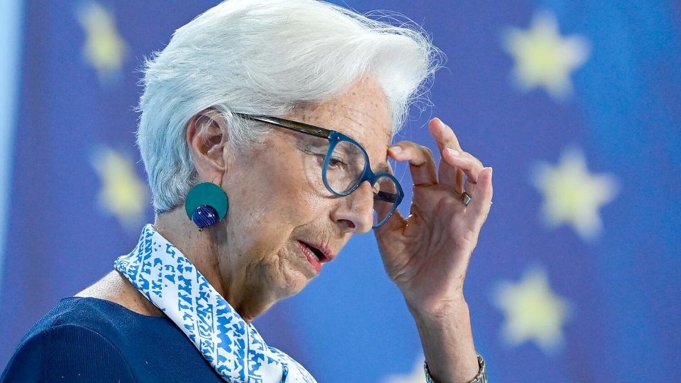 EZB-Präsidentin Lagarde: Wie geht die Notenbank mit der Frankreich-Krise um? (Archivbild) Foto: Arne Dedert