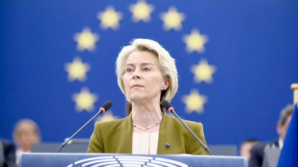 Von der Leyen macht sich für Altersgrenzen auf sozialen Netzwerken stark. (Symbolbild) Foto: Pascal Bastien/AP/dpa