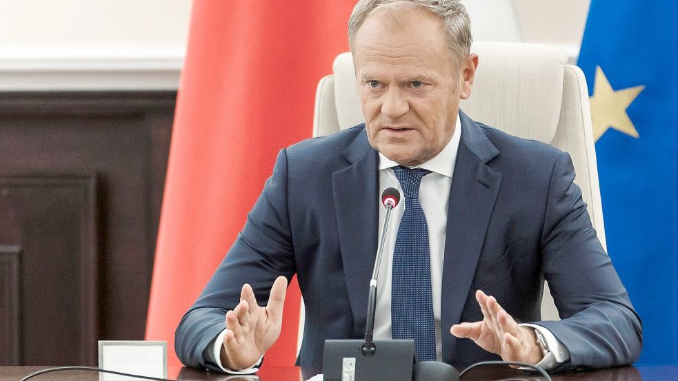 Mindestens 19 Mal sei der polnische Luftraum verletzt worden, sagte Tusk. Foto: Chancellery of the Prime Ministe