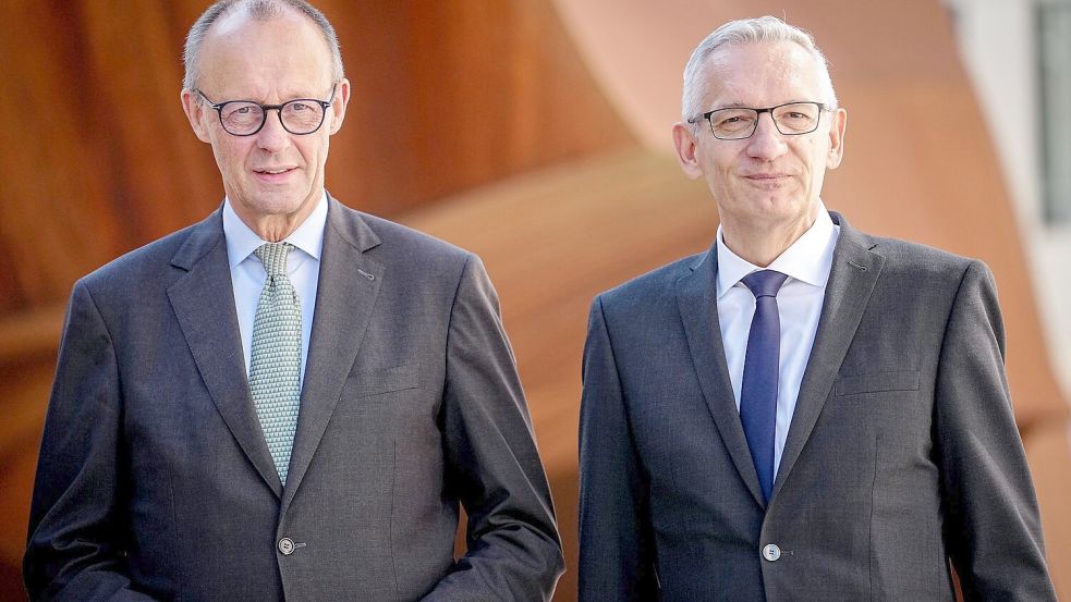 Kanzler Friedrich Merz (CDU) setzt große Stücke auf den neuen BND-Präsidenten Martin Jäger. Foto: Kay Nietfeld/dpa