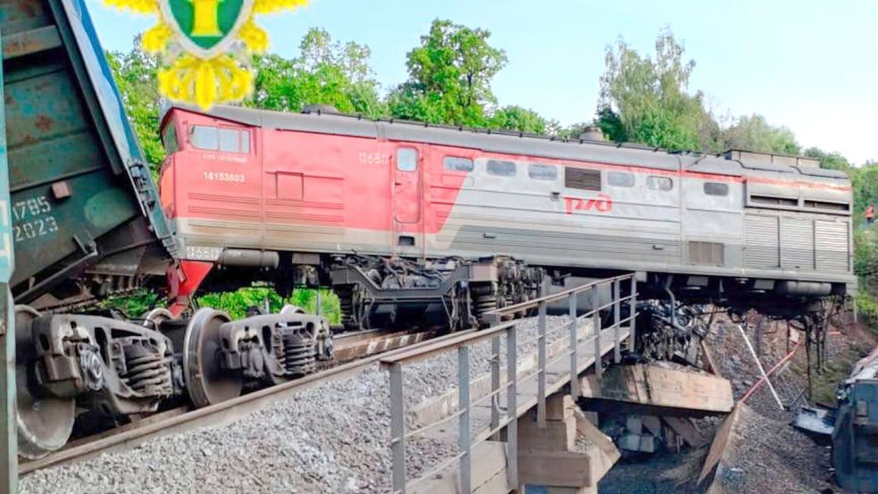 Schon in der Vergangenheit soll Kiew mehrere Sabotageakte auf das russische Bahnnetz verübt haben. (Archivbild) Foto: Uncredited/Moscow Interregional
