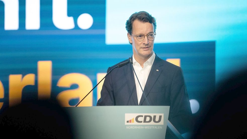 NRW-Ministerpräsident Wüst kann sich nach den Kommunalwahlen in der CDU gestärkt fühlen. Foto: Fabian Strauch