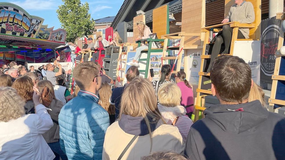 Es soll im Herbst 2025 wieder ein Pfahlsitz-Wettbewerb organisiert werden. Archivfoto: Dirk Hellmers