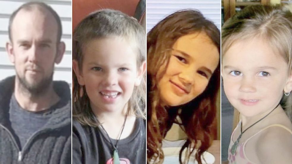 Tom Phillips hatte sich mit seinen Kindern Maverick (10), Jayda (12) und Ember (9) über Jahre in der neuseeländischen Wildnis versteckt. Foto: IMAGO/ZUMA Press Wire/New Zealand Police