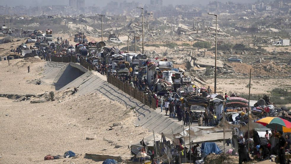 Die EU-Kommission reagiert mit einem neuen Sanktionsvorschlag auf die Lage im Gazastreifen. Foto: Abdel Kareem Hana/AP/dpa
