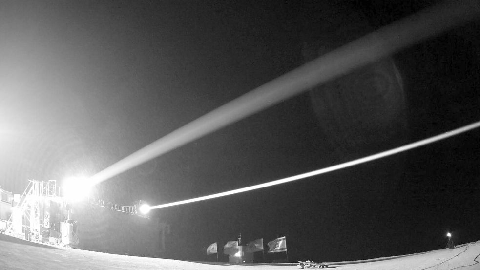 Laser-Luftabwehrsystem „Iron Beam“. Foto: -/Israelisches Verteidigungsmini