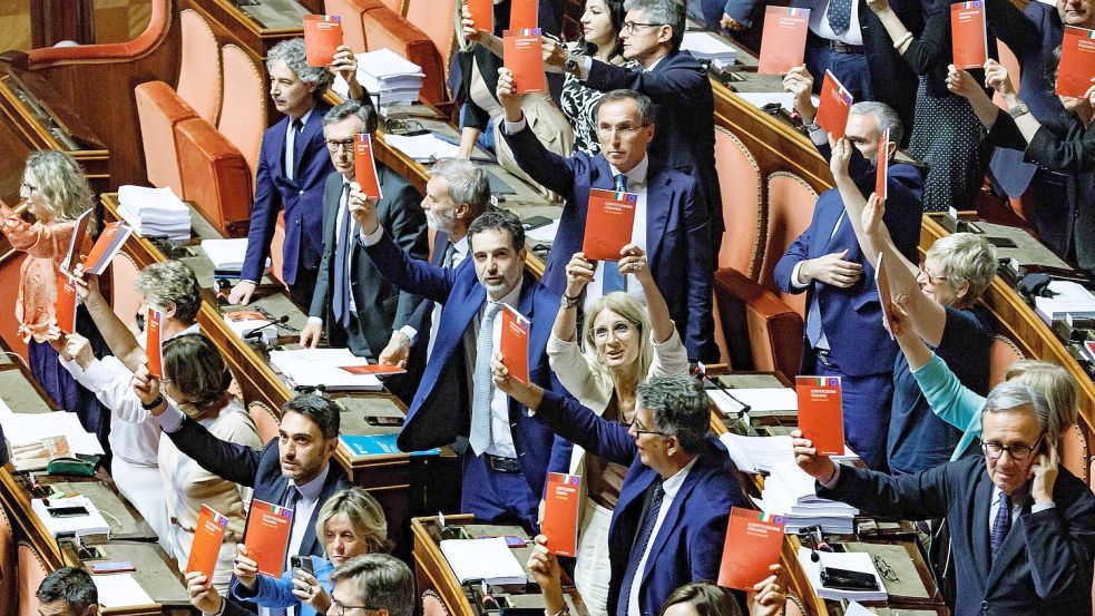 Der Senat in Rom billigte das neue KI-Rahmengesetz mit großer Mehrheit. (Archivbild) Foto: Roberto Monaldo