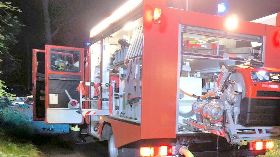 Die Feuerwehr war am Sonntagabend schnell vor Ort. Foto: Daniel Grüneke