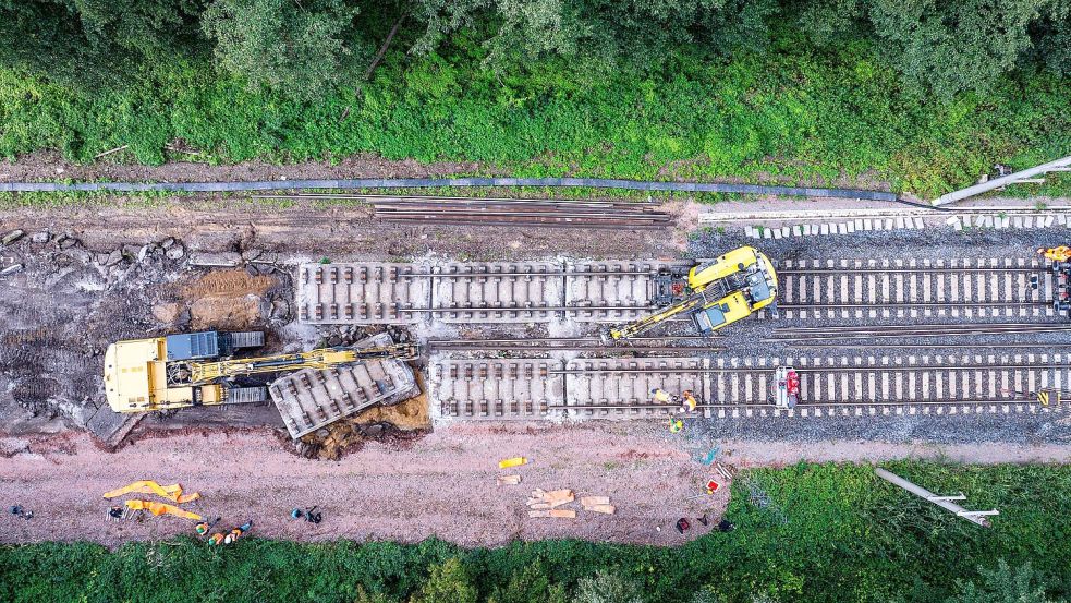 Die Bahn-Infrastruktur ist marode und bremst die Züge täglich vielerorts aus. Inzwischen wird reichlich gebaut - was der Pünktlichkeit im ersten Moment auch nicht zuträglich ist. (Archivbild) Foto: Jens Büttner