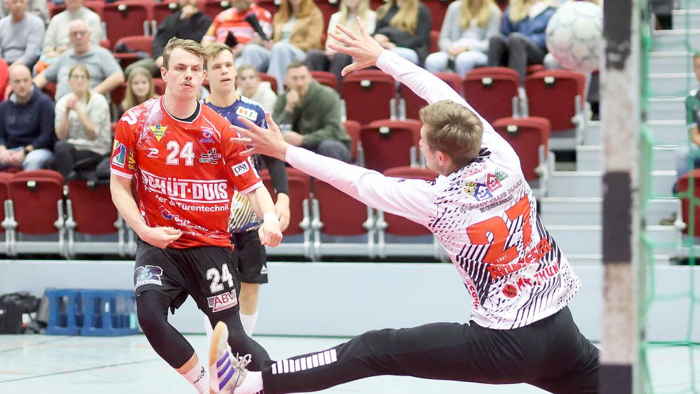 Maximilian Bähnke traf fünfmal für den OHV Aurich. Foto: Jens Doden/ Emden