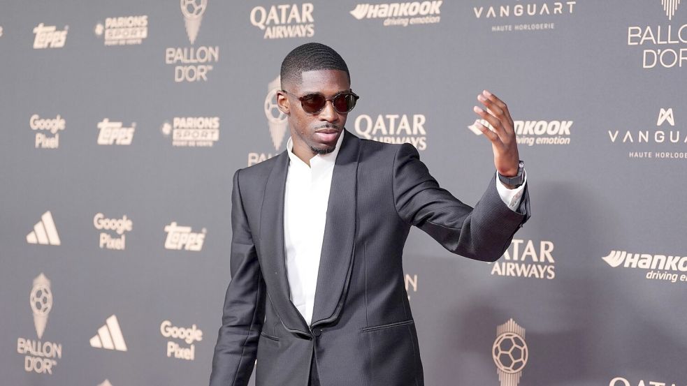 Gewinner des Goldenen Balls: Ousmane Dembélé von Paris Saint-Germain. Foto: Adam Davy