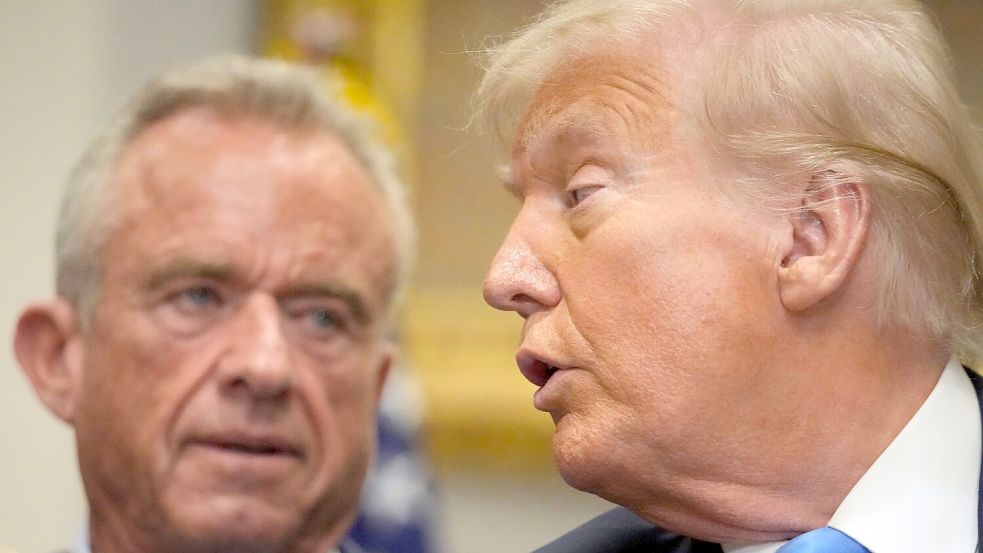 Trump und sein Gesundheitsminister nehmen Autismus in den Fokus. Foto: Mark Schiefelbein/AP/dpa