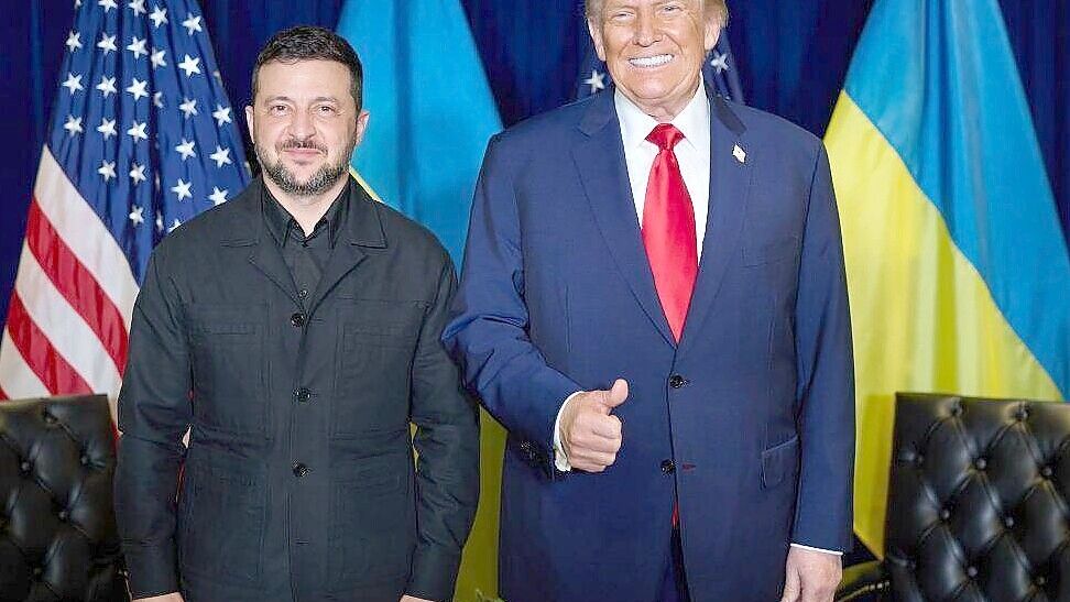 Treffen am Rande der UN-Generaldebatte: Ukraine-Präsident Wolodymyr Selenskyj und US-Präsident Donald Trump. Foto: IMAGO/Ukranian Presidency/Handout