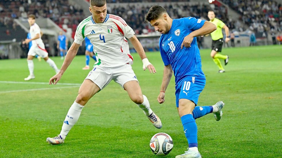 Vor gut zwei Wochen spielte Israel noch gegen Italien. Foto: Denes Erdos/AP/dpa