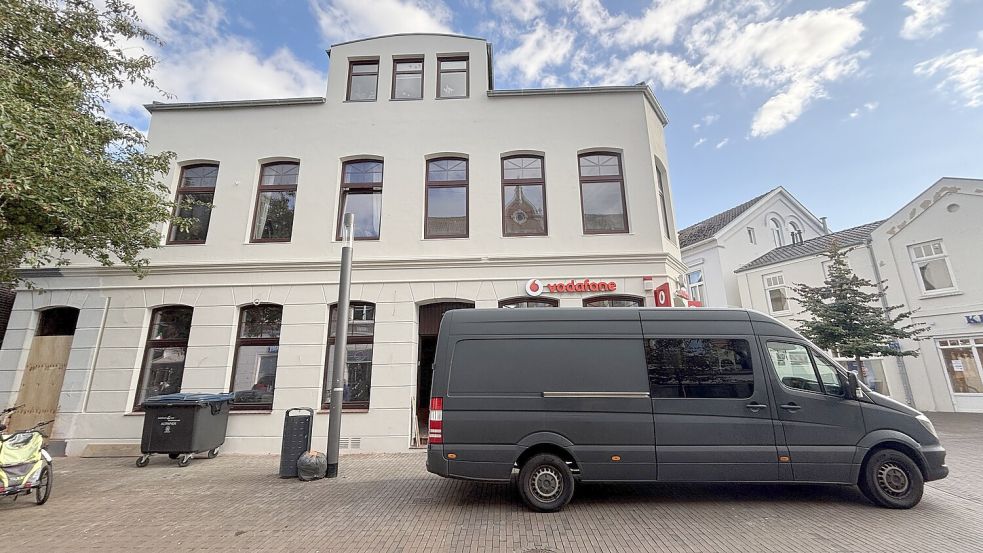 Die Fassade der Mühlenstraße 54 wurde bereits neu gestrichen. Foto: Jonas Bothe