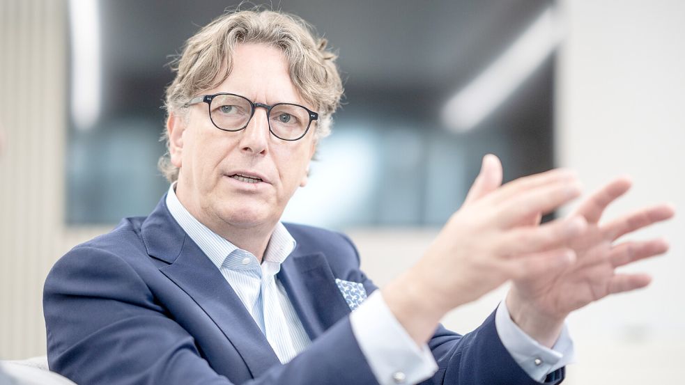 Der Vorstandsvorsitzende der KfW Stefan Wintels blickt zuversichtlich auf die Zukunft der deutschen Wirtschaft. Von dieser fordert er mehr Investitionen in Deutschland. Foto: dpa/Michael Kappeler