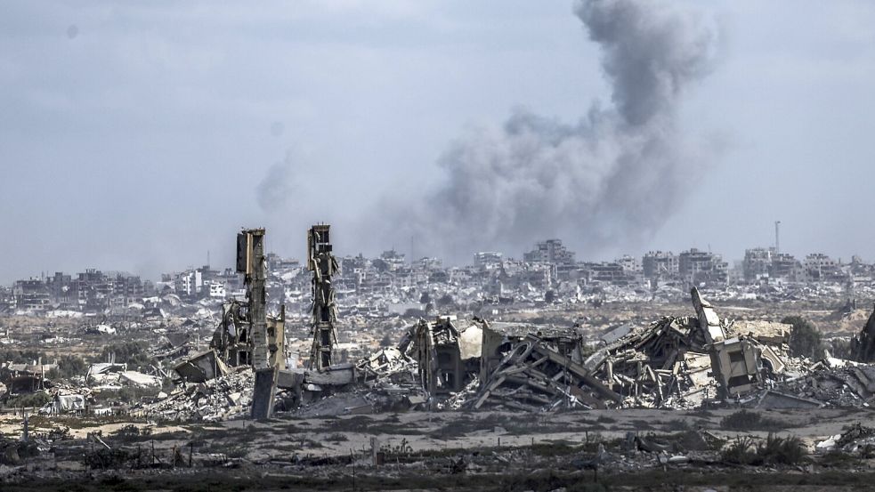 Nach den Hamas-Terrorangriffen gegen Israel zerstört die israelische Armee den Gazastreifen. Die EU will deswegen Sanktionen verhängen. Deutschland macht dabei nicht mit. Foto: IMAGO/Anadolu Agency