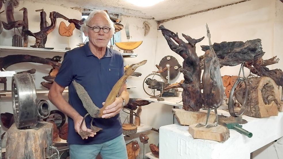 Wo früher Schweine lebten, sind nun zahlreiche Kunstwerke zuhause. Foto: Clarissa Scherzer