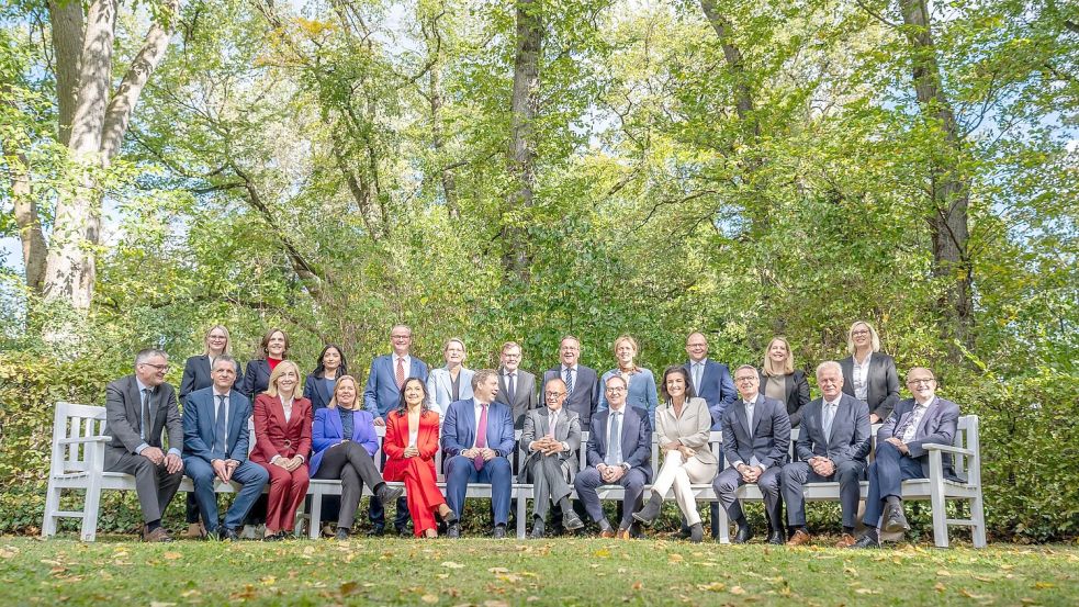 Beim Gruppenfoto fehlen zwei Teilnehmer. Foto: Michael Kappeler/dpa