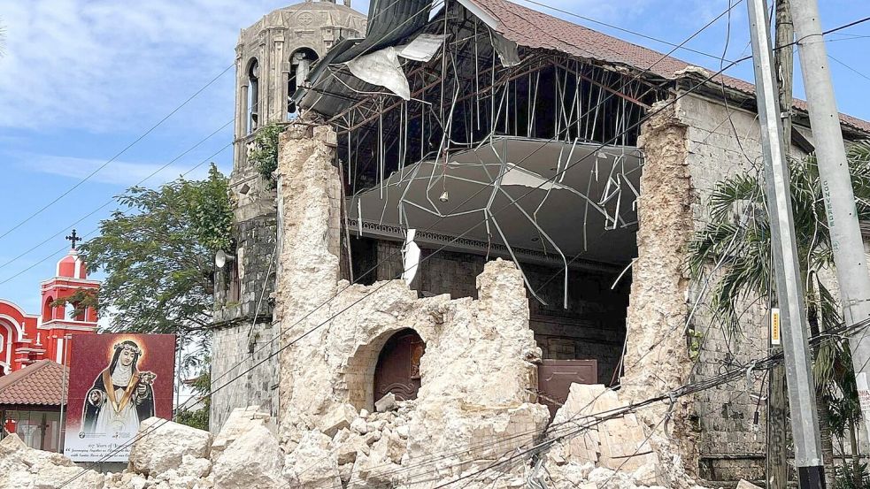 Viele Gebäude wurden völlig zerstört. Foto: Uncredited/AP/dpa