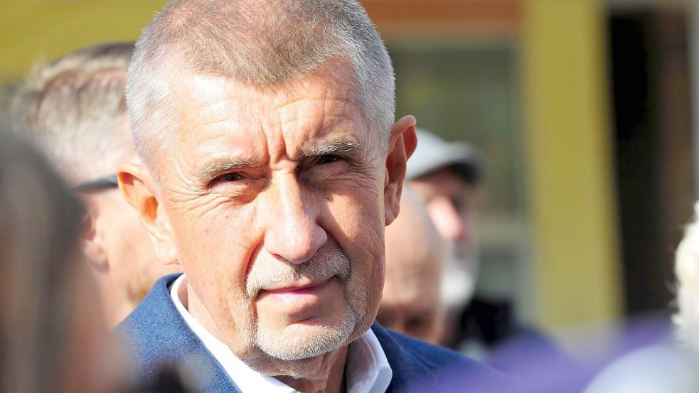 Der tschechische Milliardär und Gründer der Partei ANO, Andrej Babis, bei einem Wahlkampfauftritt im Prager Stadtteil Modrany. (Archivbild) Foto: Michael Heitmann