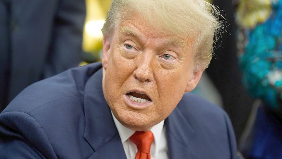 Ein Friedensstifter? US-Präsident Trump hält sich selbst für einen ausgezeichneten Nobelpreisträger. (Archivbild) Foto: Manuel Balce Ceneta/AP/dpa