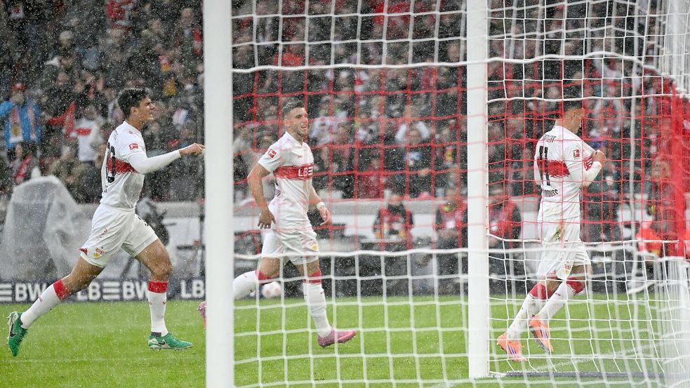 Bilal El Khannouss führt den VfB Stuttgart zum nächsten Heimsieg. Foto: Bernd Weißbrod