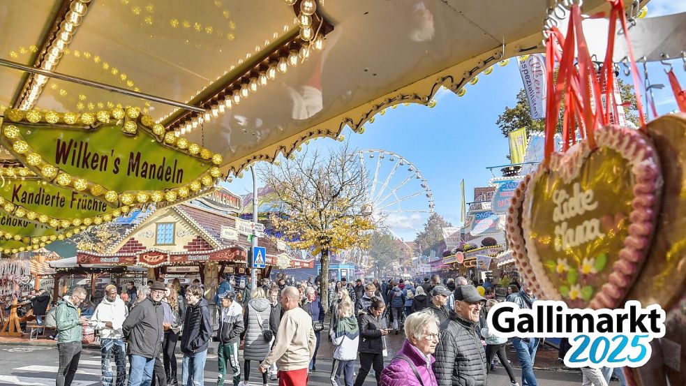 In Leer ist es wieder Zeit für den Gallimarkt. Foto: Klaus Ortgies/Archiv