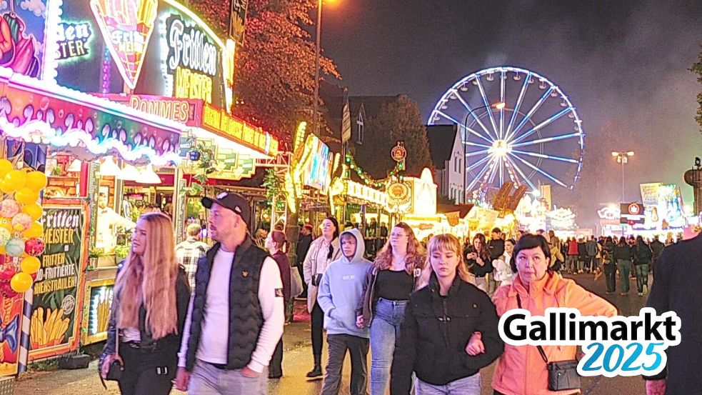 Zahlreiche Besucher zog es am Mittwochabend auf den Gallimarkt. Foto: Bodo Wolters