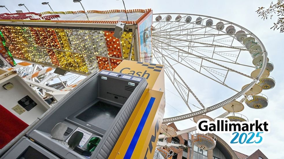 „Cash“ also Bargeld gibt es auf dem Gallimarkt zum Beispiel am Riesenrad: Wie weit man damit kommt, haben wir verglichen. Foto: Klaus Ortgies