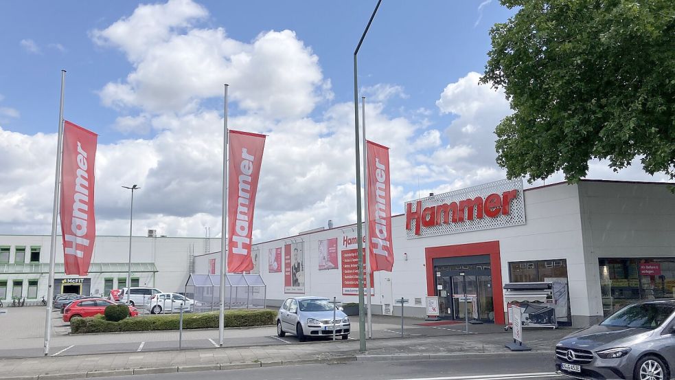 Die Hammer-Filiale an der Hannoverschen Straße in Osnabrück um Juli 2025. Foto: Jörn Martens