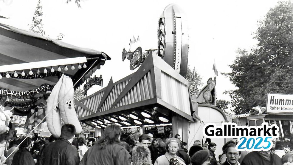 Eine Schiffschaukel stand 1993 auf dem Gallimarkt. Foto: Archiv